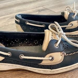 Sperry Topsiders Blue and White!
